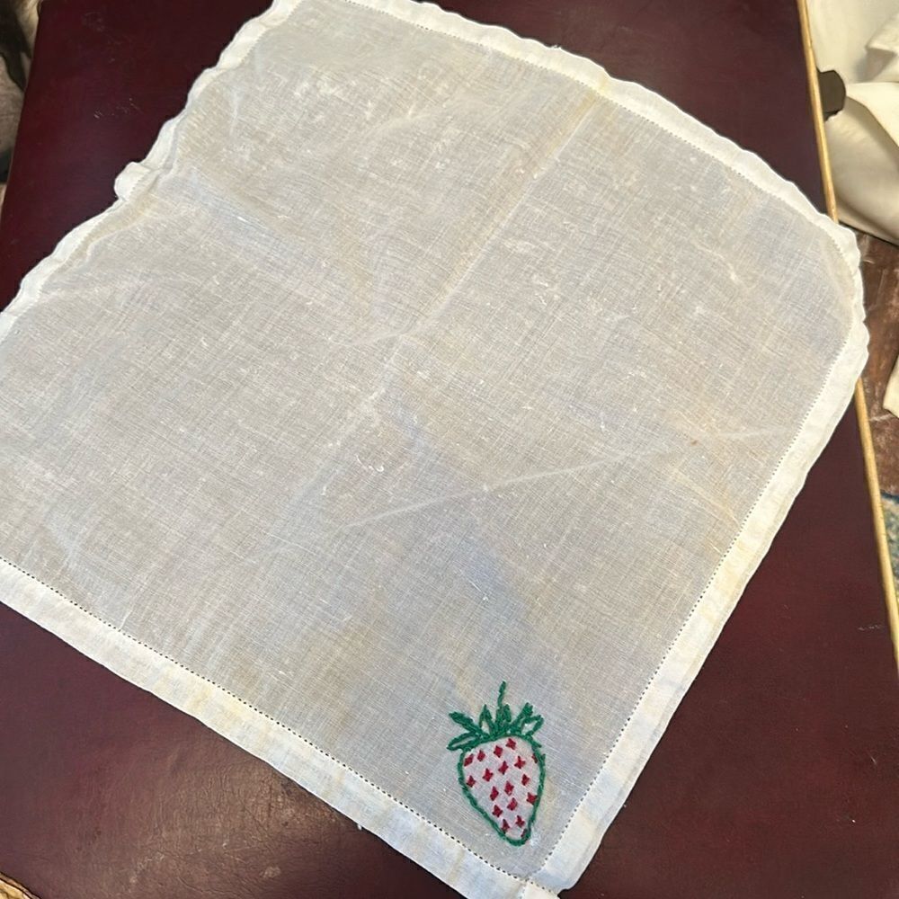 Vintage Cocktail Napkin Linen From an Estate Sale